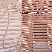 Romantic Beach Lamp Shade Curved Rattan Ceiling Hanging Light in Brown Hand Woven Lamp Vintage Asian Style Industrial Lighting Fixture for Cafe Bar Restaurant Farmhouse cheap Pendant Lights-Romantic Beach Lamp Shade Curved Rattan Ceiling Hanging Light in Brown Hand Woven Lamp Vintage Asian Style Industrial Lighting Fixture for Cafe Bar Restaurant Farmhouse