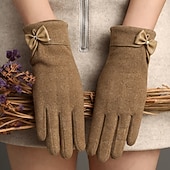 cheap Gloves-Women's 1 Pair Fingertips / Winter Gloves Streetwear / Outdoor Gloves - Solid Colored Full Finger