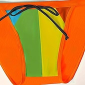 olcso Férfi Szörf Ruházat-Férfi Úszótanga Fehérnemű Boxer fazonú fürdőnadrágok Kollázs Zsinór Rugalmas Légáteresztő Alsók Szörfözés Bikini Búvárkodás Nyár