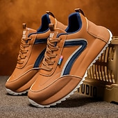 cheap Casual Sneakers-Men's Casual Tan Sport Sneakers – Trendy Athletic Design, Comfortable for Everyday Wear, Ideal for Casual Outings and Active Days