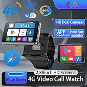 お買い得  プレミアム-APPLLP Max スマートウォッチ 2.88 インチ スマート·ウォッチ スマートウォッチ電話 4G LTE ブルートゥース 歩数計 睡眠サイクル計測器 座りがちなリマインダー と互換性があります Android iOS 女性 男性 GPS 長時間スタンバイ ハンドフリーコール IPX-5