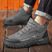 baratos Botas de caminhada-calçados esportivos pretos para caminhada masculinos – tênis duráveis para atividades ao ar livre, para corrida em trilha, caminhada e conforto diário