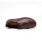 preiswerte Stiefeletten-Braune, handgefertigte Freizeitschuhe für Herren mit weicher Gummisohle und elastischem Kordelzug, bequeme Outdoor-Fahrschuhe für Reisen und den Alltag