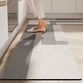 olcso Futó szőnyegek-Futó szőnyeg konyhához folyosóhoz puha csúszásmentes gépben mosható nedvességet felszívó diatomiszisz iszapszőnyeg Wabi Sabi stílusú olajálló gyorsan száradó tartós otthoni dekoráció lábpad