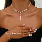 economico Collana da donna-Per donna Set di gioielli da sposa Argento Lega Moda Forma irregolare