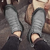 baratos Botas de caminhada-calçados esportivos pretos para caminhada masculinos – tênis duráveis para atividades ao ar livre, para corrida em trilha, caminhada e conforto diário