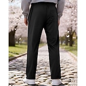 abordables Pierna Recta-Hombre Pantalones de Deporte Pantalones Pantalones deportivos de pierna recta Correa Bolsillo Cintura elástica Bloque de color A Rayas Comodidad Diario Deporte Moda Casual Vino Verde Ejército