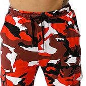 economico Pantaloni da Corsa &amp; Collant-Per uomo Pantaloni della tuta con risvolto Pantaloni Cargo pantaloni sportivi Coulisse con tasche Vita Alta Pantaloni Palestra Athleisure Allenamento Primavera Autunno Elastico Palestra Allenamento