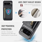 cheap Other Phone Case-Phone Case For Google Pixel 10 Pro XL Pixel 10 Pro Pixel 9 Pro Pixel 9 Pro XL Pixel 8 Pro Pixel 8 Pixel 9 Back Cover Shockproof Retro TPU PC PU Leather