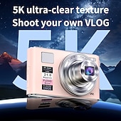 halpa Digitaalikamera-Uusi 4k fhd -digikamera 64 gigatavun muistikortilla vuodelta 2025, kompakti, pieni ja edullinen ladattava valokuvauskamera, 64 megapikselin automaattitarkennuskamera, erittäin sopiva aloitteleville