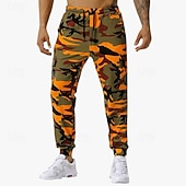 economico Pantaloni da Corsa &amp; Collant-Per uomo Pantaloni della tuta con risvolto Pantaloni Cargo pantaloni sportivi Coulisse con tasche Vita Alta Pantaloni Palestra Athleisure Allenamento Primavera Autunno Elastico Palestra Allenamento