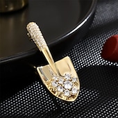 preiswerte Anstecker und Broschen-Broschen Geometrisch Kreativ Mode Niedlich Personalisierte Einfach Brosche Schmuck Gold Für Hochzeit Party Geschenk Verlobung Abschlussball Festival