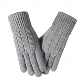 economico Guanti-Per donna 1 Paio Interi / Invernali / Guanti lavorati a maglia Streetwear / All'aperto Guanti - Semplice Dita intere / Stampato