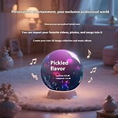 levne Dárkové předměty-Vánoční dárková ozdoba z magické křišťálové koule, držte dýchající vzpomínky v ruce, 2,7palcový sférický video přehrávač, nahrávatelná videa &amp;fotografie z počítače &amp;personalizovaný dárek pro chytrý