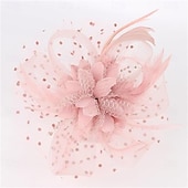 cheap Fascinators-Fascinators Fabric Feathers Fedora Hat Wedding Tea Party Horse Race Cocktail Elegant Vintage With Feather Headpiece Headwear