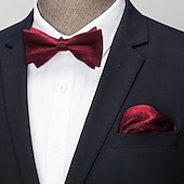 cheap Men's Ties &amp; Bow Ties-Men's Bow Tie Modern Contemporary 2 Piece Solid / Plain Color Wedding Party Daily Wear