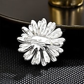 cheap Pins and Brooches-Brooches Floral Fashion Cute Simple Brooch Jewelry Silver For Wedding Party Gift Engagement Prom Festival