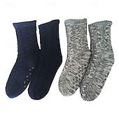  Heren winter fleece vloer sokken warme dikke antislip pantoffels voor volwassenen binnen en buiten