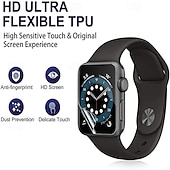 cheap Smartwatch Screen Protectors-[2 Pack] 10 Pack [5 Pack] Watch Screen Protector Compatible with Apple Watch Ultra 49mm Series 8 7 41mm 45mm Series 6 5 4 SE 40mm 44mm Series 3 2 1 38mm 42mm Max Coverage Touch Sensitive Bubble Free