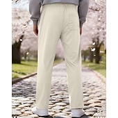 abordables Pierna Recta-Hombre Pantalones de Deporte Pantalones Pantalones deportivos de pierna recta Correa Bolsillo Cintura elástica Bloque de color A Rayas Comodidad Diario Deporte Moda Casual Vino Verde Ejército