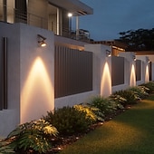 abordables Luces de paisaje-Luces solares para árboles, focos exteriores, apliques impermeables para exteriores, iluminación de patios y jardines, luces solares de atardecer, luces navideñas para el hogar, patio, garaje, césped