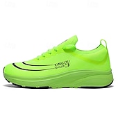 זול נעלי חג המולד לגברים-נעלי ריצה לגברים בצבע ירוק ניאון עם סוליה בעלת ביצועים גבוהים - נעליים אופנתיות ונוחות לחג המולד ולאורח חיים פעיל
