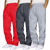 3 stuks heren joggingbroeken wijde pijpen joggingbroeken open onderkant joggingbroek trekkoord elastische taille multi-pack effen ademend volledige lengte sport outdoor casual dagelijks mode voordelige Rechtdoor Been-3 stuks heren joggingbroeken wijde pijpen joggingbroeken open onderkant joggingbroek trekkoord elastische taille multi-pack effen ademend volledige lengte sport outdoor casual dagelijks mode