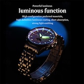 ieftine Ceasuri Mecanice-Noul ceas business Olevs pentru bărbați are un calendar perpetuu luminos, faze lunare și calendar. Este un ceas mecanic automat pentru bărbați, la modă, casual și multifuncțional.