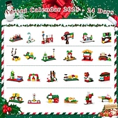 Χριστουγεννιάτικα δομικά στοιχεία με ημερολόγιο advent, κουτί δώρου με αντίστροφη μέτρηση 24 ημερών, τυφλό κουτί με τουβλάκια χριστουγεννιάτικου δέντρου, εκπαιδευτικά παιχνίδια διακοπών για παιδιά Χαμηλού Κόστους Ημερολόγιο έλευσης-Χριστουγεννιάτικα δομικά στοιχεία με ημερολόγιο advent, κουτί δώρου με αντίστροφη μέτρηση 24 ημερών, τυφλό κουτί με τουβλάκια χριστουγεννιάτικου δέντρου, εκπαιδευτικά παιχνίδια διακοπών για παιδιά