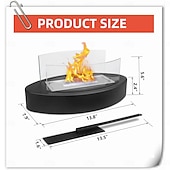 abordables Équipement de Camping-feu de table cheminée de table alcool à friction avec pare-flamme