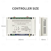 cheap Smart Switch-AC110V 220V 380V 30A 433 MHz 4CH Wireless Relay RF Remote Control Switch ReceiverTransmitter