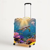 Недорогие Домашняя одежда и домашние тапочки-Чехол для багажа с принтом в морском стиле, эластичный защитный чехол для чемодана, дорожный чехол для багажа