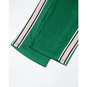 abordables Pierna Recta-Hombre Pantalones de Deporte Pantalones Pantalones deportivos de pierna recta Correa Bolsillo Cintura elástica Bloque de color A Rayas Comodidad Diario Deporte Moda Casual Vino Verde Ejército