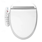 baratos Torneiras/Sistema de chuveiro/Torneira de cozinha-Capa de assento de vaso sanitário com aquecimento inteligente e secador de ar quente, temperatura do vento e água ajustável para banheiro doméstico inteligente