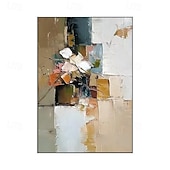 ieftine Picturi Abstracte-pictură în ulei lucrată manual pe pânză, artă murală, abstract simplu, pentru decor de casă, living, cadru întins, pictură suspendată/pictură rulată fără ramă neîntinsă