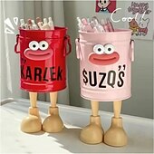 billige Smykkeoppbevaring-tegneseriepennholder enkel oppbevaringsholder for kontor oppbevaring skrivebord oppbevaring hjemmestudie oppbevaring (tilfeldige bokstavklistremerker) tegneseriepersonlighet pennholder stor kapasitet