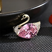 economico Spille e fermagli-Spille Retrò Animale Elegante Moda Personalizzato Semplice Spilla Gioielli Rosa Chiaro Per Matrimonio Feste Regalo Fidanzamento Balli di fine anno Festival