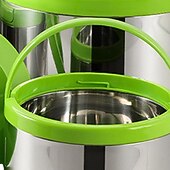 economico Set da Cucina-Contenitore termico per alimenti in acciaio inossidabile da 3 pezzi, contenitore termico portatile a prova di perdite per zuppa da viaggio, campeggio all&#039;aperto, bianco