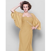 voordelige bruiloft gast wraps-Sjaals Dames Wrap Bolero Shrug Jassen  Jas Elegant Zonbescherming 3/4 Lengte Mouw Chiffon Bruiloft Gast Wikkels Met Effen Kleur Voor Bruiloft Lente om indruk te maken