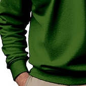 economico Felpe di base-Per uomo Maglia Felpa con cappuccio Maglione Felpa con zip corta Blu Aalbicocca Nero Bianco Giallo Colletto Mao Semplice Cerniera Casuale Quotidiano Sport &amp; Outdoor Streetwear Cool Abbigliamento