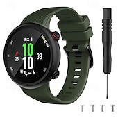 levne Pásky na hodinky Garmin-Pásek hodinek pro Garmin Forerunner 45/45s Silikon Výměna, nahrazení Popruh Nastavitelný Sportovní značka Moderní spona Náramek