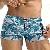 economico Costumi da bagno &amp; Pantaloni da surf-Per uomo Costume da bagno Costume da Bagno Pantaloni da bagno Mimetico Coulisse Elastico Traspirante Pantaloni Surf Bikini Immersione Estate