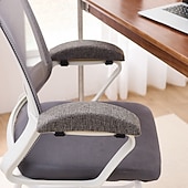 tanie Pokrowce na sofę-Poduszka podłokietnika na krzesło biurowe, poduszka podłokietnika na krzesło biurowe, zmywalny pokrowiec, gruba ergonomiczna poduszka na łokcie, wyściółka podłokietnika do jadalni