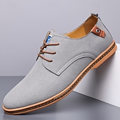 abordables Occasionnel-Homme Basket Chaussures de confort Marche Occasionnel Quotidien Soirée &amp; Fête Daim Chaud À lacets Brun foncé Noir Jaune Été Printemps