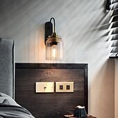 Недорогие Бра-настенный светильник в скандинавском стиле с воронкообразным узором, декоративный зеркальный светильник с подсветкой спереди