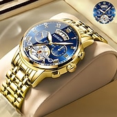 Χαμηλού Κόστους Ρολόγια Quartz-Προηγμένο Ρολόι Χεριού Ανδρών Μοντέρνο Αντρικό Ρολόι Quartz Μοντέρνο Ημερολόγιο Λαμπερός Δείκτης Η Καλύτερη Επιλογή Δώρου για Άντρες