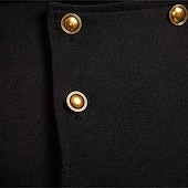 preiswerte Herrenhemd zum Knöpfen-Herren Hemd Sommerhemd Freizeithemd Strandhemd Knopfhemd Schwarz Weiß Kaki Langarm Einfach Revers Urlaub Hawaiianisch Tasche Bekleidung Mode Lässig Bequem