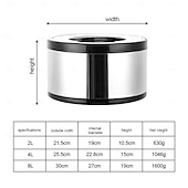 economico Set da Cucina-Contenitore termico per alimenti in acciaio inossidabile da 3 pezzi, contenitore termico portatile a prova di perdite per zuppa da viaggio, campeggio all&#039;aperto, bianco