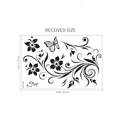 Недорогие Стикеры на стену-Наклейка на стену в виде бабочки и лозы, магнит на холодильник, дизайн лозы и бабочки, съемная наклейка на стену для спальни, гостиной, кабинета, домашнего декора, креативный фон, искусство,