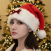 halpa joulupukin hattu ja asusteet-Joulupukki Mrs.Claus Joulupukin hattu Naisten Joulu Jouluasusteet Aikuiset Joulu Uusi vuosi Juhla Hattu